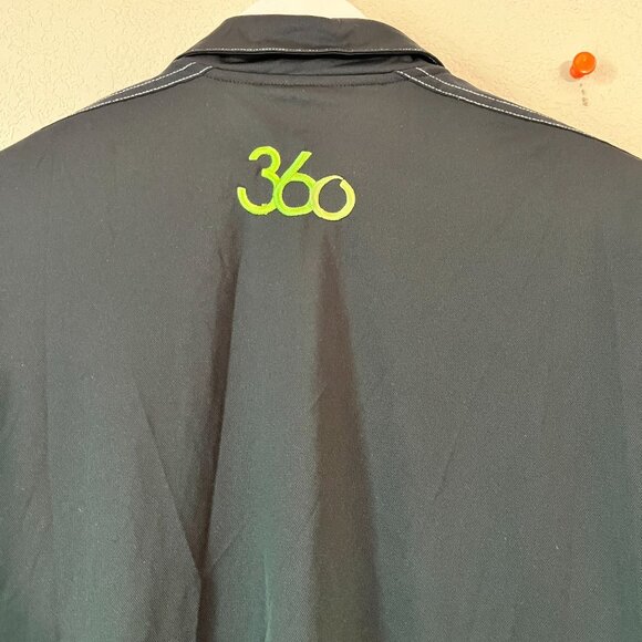 Sport-Tek by Port Authority Mens Short Sleeve Golf Polo Shirt XL Black 360 Logo - Picture 5 of 11